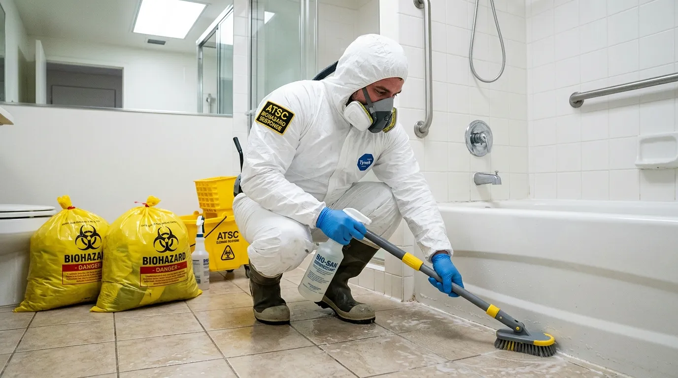 Decontamination equipment deployed for Blood Cleanup in Plymouth